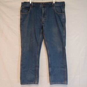 Key Mens 40x30 Jeans Relaxed Fit Denim Blue 100% Cotton Workwear Farm #1